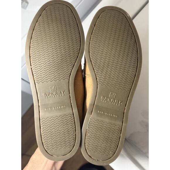 Sperry Top-Sider Authentic Original Boat Shoes Tan Leather Men’s 5M Non-Marking - Picture 11 of 11